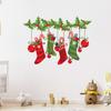 Comercio exterior transfronterizo de Amazon calcetines de bola de Navidad pegatinas de vidrieras diseño sala familiar sala de estar pegatinas de pared al por mayor