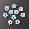Componente Flor de Cinco Pétalas de Cristal 15mm Furo de 4mm Pingente Flor de Ágata Natural Joias Artesanais Charms para Roupas Fonte Atacadista