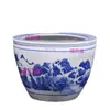 Macetas Grandes de Patio, Vasijas de Agua de Porcelana Azul y Blanca de Jingdezhen, Peceras, Recipientes para Lotos, Macetas para Nenúfares, Tanques para Tortugas, Tanques para Tortugas de Hotel