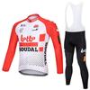 Traje de ciclismo de manga larga versión de flota al por mayor de fábrica del Tour de Francia para hombre, primavera y otoño, transpirable, tirantes para bicicleta de carretera