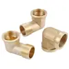 Codo de cobre doble alambre interno alambre externo reductor de 6 puntos a 4 puntos alargado engrosado 45/90 grados ángulo recto aire agua tubería accesorios conector