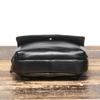 Comercio Exterior Nueva Bolsa de Pecho de Cuero Genuino para Hombre Capa Superior de Cuero Vacuno Bolso de Hombro Versátil Casual Bolso Cruzado Mochila Pequeña de Cuero Aceitado