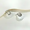 Pendientes de Concha en Forma de U de Lujo Ligero para Mujer, Moda de Gama Alta, Pendientes Simples y Elegantes, Púa de Plata 925, Nuevo Estilo Trendy Ins