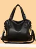 Bolso Retro de Comercio Exterior Transfronterizo para Mujer Nuevo Color Sólido Simple para Viaje de Negocios Gran Capacidad Bolso de Madre Bolso de Hombro Cruzado