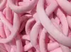 Fio de Algodão Core-Spun Enrolado à Mão para Tricô de Mantas, Tiras de Tecido Ultra-Grossas, Algodão Core-Spun Lavável à Máquina para Crochê