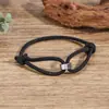 Pulseira milanesa de moda artesanal transfronteiriça, pulseira de corrente tecida em aço inoxidável ajustável deslizante para casais, adequada para homens e mulheres