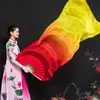 Leque de Dança Dança Quadrada Dança Clássica Anti-seda Longa Seda Gradiente Adereços Especiais para Performance Original do Povo Yi Shui