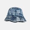 Sombrero de Pescador Serie Retro de Mezclilla Estilo Japonés para Mujer Primavera y Verano Casual Combinable Sombrero de Cubeta Liso para Rostro Llamativo Sombrero de Sol Pequeño para Hombre
