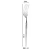 Cuchillo, Tenedor y Cuchara de Acero Inoxidable 304 Juego de Vajilla Cuchara y Tenedor de Gama Alta Cuchillo, Tenedor y Cuchara para Filete de Hotel Europeo Legendario Comida Occidental