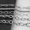 Punto de Oro de 18K Acero Inoxidable Multiestilo Cadena Gruesa Pulsera Collar Hecho a Mano DIY Accesorios de Joyería de Acero de Titanio Venta al por Mayor