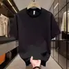 Camiseta Seersucker Versátil de Verão para Homens, Texturizada de Manga Curta, Tendência Fashion Casual Simples, Top Camiseta Lisa Estilo Europeu