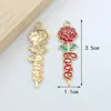 Fabricante Joyería para el Día de San Valentín Accesorios Venta al por mayor en stock Aleación Hecho a mano Fábrica de Joyería DIY Joyería DIY con Goteo de Aceite Accesorios