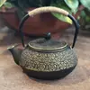 Sala de Modelos Casa de Té Estante Antiguo Juego de Té Decoración Suave Estilo Chino Nuevo Tetera Pequeña Creativa Olla de Hierro Fundido Adornos para Sala de Té
