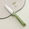 Cuchillo de Fruta Afilado para Melón y Pelador de Fruta Cuchillo Doméstico de Dormitorio Cuchillo para Frutas y Verduras Acero Inoxidable Cuchillo Plegable Portátil