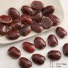 Contas de cerâmica vintage Red Kiln flor esmalte argila contas soltas artesanais diy pulseira tecida enfeite jóias acessórios