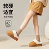 Pantuflas de algodón para mujer 2026 nuevo modelo para otoño e invierno, antideslizantes para interior del hogar, suela gruesa, cálidas para exteriores, pantuflas de pelo para maternidad para mujer