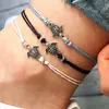 Tobillera de Playa para Mujer Colgante de Mariposa Delfín Cadena de Hueso de Serpiente Cadena de Perlas de Arroz Cadena de Pedrería Cadena de Cuentas con Clip Venta al por Mayor Mujer Anhui