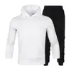 Suministro directo de fábrica otoño e invierno marca de moda para hombre suéter traje de suéter para hombre con capucha suéter más terciopelo para parejas suéter de color liso
