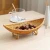Plato de Fruta Japonés Kens Mimbre Imitación Cesta de Snacks para Sala de Estar Cesta de Almacenamiento de Verduras para Cocina Cesta de Picnic Cesta de Frutas para el Hogar