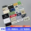 Etiqueta Tejida Digital Etiqueta de Cuello Personalizada para Ropa Marca de Alta Gama de Moda Etiqueta de Tela Etiqueta Plegada Producción Máquina por Computadora Hecho a Medida