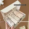Roupa íntima de Renda Doce com Fio, Forro Antibacteriano de Algodão, Respirável e Confortável, Cintura Média, Sem Costura, Calcinha de Cobertura Total