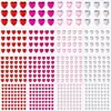 Pegatinas de Diamantes para Niños Dibujos Animados Princesa Femenina Corazón Estéreo 3D Pegatinas de Piedras de Cristal Preescolar Recompensa Pegatinas Pequeñas