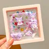 Conjunto de Pulseiras Kuromi Infantil Brincos de Desenho Animado Clipe de Orelha Adesivos Ornamentos de Princesa para Meninas Joias Exquisitas Presentes