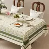 2026 Nuevo Mantel de Comedor Retro Americano Lujo Ligero Sensación de Alta Gama Mantel para Mesa de Café Sin Lavado Impermeable a Prueba de Aceite Mantel Cuadrado