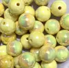 16mm Sin Rayaduras Color Sólido UV Colorido Concha Agujero Recto Cuentas Redondas Hechas a Mano DIY Cuentas Sueltas Transmisión en Vivo Accesorios Hechos a Mano