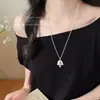 Colar Dopamina Verão Fresco Floral e Peixe com Contas - Colar Simples, Requintado, Criativo, Versátil para o Dia a Dia