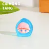 Feijãozinho doce luminoso pãozinho cozido no vapor colorido criativo tridimensional DIY joias capa de celular acessórios de presilha de cabelo para carro atacado misto