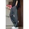 Pantalones deportivos de secado rápido estilo americano Hasselblad para hombre, adelgazantes y con caída, pantalones de pierna recta de seda helada, pantalones holgados y casuales de pierna ancha para verano