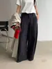 Pantalones Coreanos de Estilo Curvo para Principios de Otoño, Pantalones Casuales 100% Algodón para Mujer, Pantalones Versátiles de Nuevo Estilo Perezoso de Alta Gama de Guangzhou Trece Filas 50007