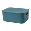 Caja de Almacenamiento para Juguetes Caja de Almacenamiento de Plástico para el Hogar Cesta para Ropa en Armario con Tapa Snacks Caja de Almacenamiento para Sala de Estar Caja Organizadora