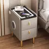 Pequeño Armario de Almacenamiento Estilo Nórdico con Caja Fuerte de Desbloqueo por Huella Dactilar, Moderno Gabinete Estrecho para Recepción de Alojamiento, Armario de Almacenamiento Personalizado