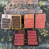 Auténtico Colgante de Ocho Trigramas con Esmalte Rojo y Amuleto de Alquimia Taoísta de Madera de Azufaifo Golpeada por el Rayo
