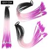 Pelucas de Cola de Caballo Dreadlock Estilo Europeo y Americano al por Mayor para Niños, Pelucas de Gomas Elásticas de Colores, Trenzas Boxeadora de Colores de Fibra de Alta Temperatura