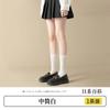 Calcetines de pantorrilla personalizados Calcetines Jk estilo japonés Medias de seda negras de terciopelo Adelgazantes para mujer Media pantorrilla Verano Delgados Blancos Calcetines altos