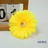 Sombrero de Paja con Flor de Gerbera Simulada Decoración de Flores de Seda Accesorios para el Cabello Hechos a Mano Accesorios para Fotografía de Bodas Flor de Seda Margarita Flor Falsa