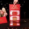 Sobre Rojo Plegable Creativo Regalo Día de la Madre Sobre Rojo Regalo de Cumpleaños para Mamá Nueva Lista para Enviar