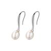 Novo 925 Sterling Brincos de Prata Brincos de Pérola Luz Luxo Elegante Design Nicho Francês Brincos Moda Personalidade Joias