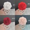 F039 Pulsera Estilo Coreano, Ramillete, Broche Camelia de Doble Uso, Broche de Tela Versátil