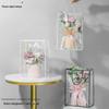 Materiais para Floricultura Floral Presente Sacola para Embalagem de Presente Borda de Flor Transparente Buquê Bolsa para Mão de Flor Embalagem de Flor