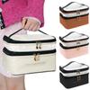 Bolsa de lavado de gran capacidad bolsa de cosméticos impermeable para mujer portátil compartición superior e inferior bolsa de almacenamiento de cosméticos bolsa de almacenamiento de viaje