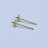 925 palabras chapado en cobre plata de ley cruz cuenco aguja hecho a mano diy palillo para oídos joyería aretes accesorios aretes de perlas