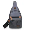 Bolso de pecho sencillo para hombre, moderno bolso de hombro, informal, deportivo, para exteriores, de gran capacidad