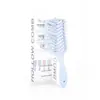 Pente Largo de Dentes Grossos Platina Atacado, Pente Suavizante de Cabelo Fluffy em Forma de V, Pente para Modelar Cabelo Vazado, Conjunto com Caixa de Presente, Design Grande Curvo Vazado