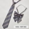 Estilo Universitario Japonés Corbata JK para Mujer Collar de Corbata Camisa a Rayas Color Vino Tinto Lazo Corto Uniforme Escolar Masculino DK