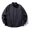 Camisa de Retazos a Cuadros Contrastantes Estilo Retro Americano Disfrazada de Nanxia para Hombre, Nuevo Estilo Primavera, Camisa Casual Estilo Perezoso para Pareja