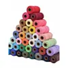 Cuerda de algodón trenzado 3mm 4mm de colores tapiz hecho a mano degradado color sólido cuerda de algodón material para colgante de coche cuerda para tejer diy hilo de algodón